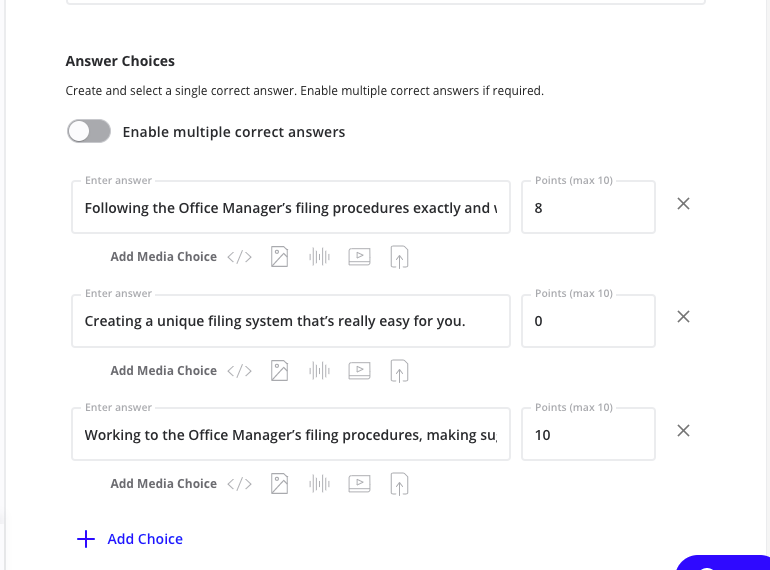 How Multiple Choice Questions Work Vervoe Help Center